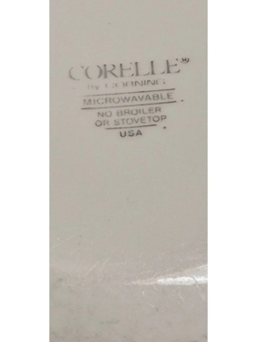Corelle By Corning White Serving Bowl With Blue Rim - Picture 5 of 6